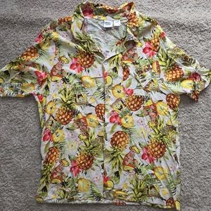 Tropical Print Men's Shirt